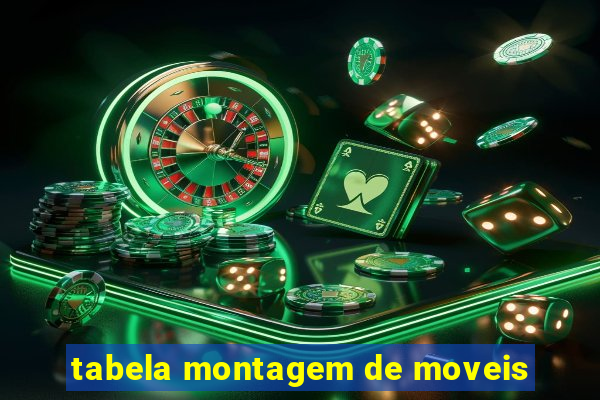 tabela montagem de moveis